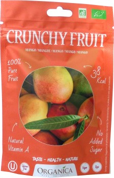 Unverträglichkeitsladen Organica getrocknete Mangostücke Crunchy Fruit Bio