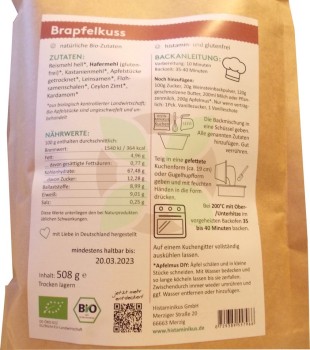 Histaminikus Bratpafelkuss Rückseite Backanleitung