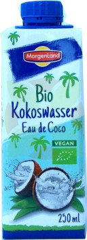 Morgenland Kokoswasser aus Sri Lanka 250ml (MHD: 15.08.22)  -Bio