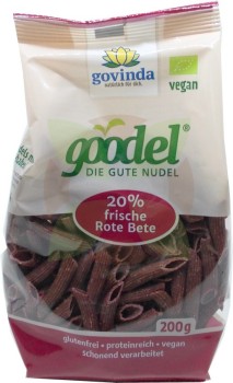 Unverträglichkeitsladen Govinda Goodel rote Beete glutenfreie Buchweizennudeln rote Beete Bio