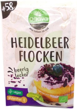 Unverträglichkeitsladen Agava Heidelbeerflocken 20g Bio