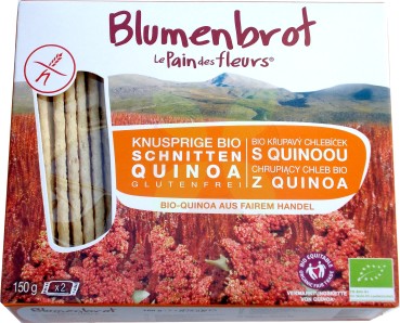 Blumenbrot Knusperbrot Quinoa histaminarm -Bio-