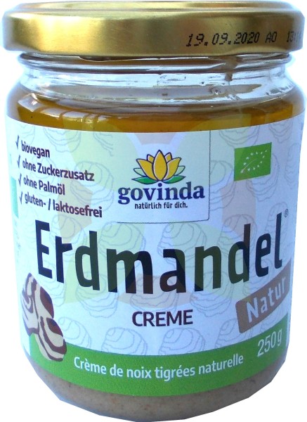 Unverträglichkeitslaen Govinda ungesüßte Erdmandelcreme Bio