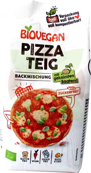 Unverträglichkeitsladen Biovegan glutenfreier Pizzateig Bio