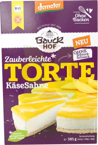 Unverträglichkeitsladen Bauck glutenfreie Käse-Sahne-Tortenmischung Demeter